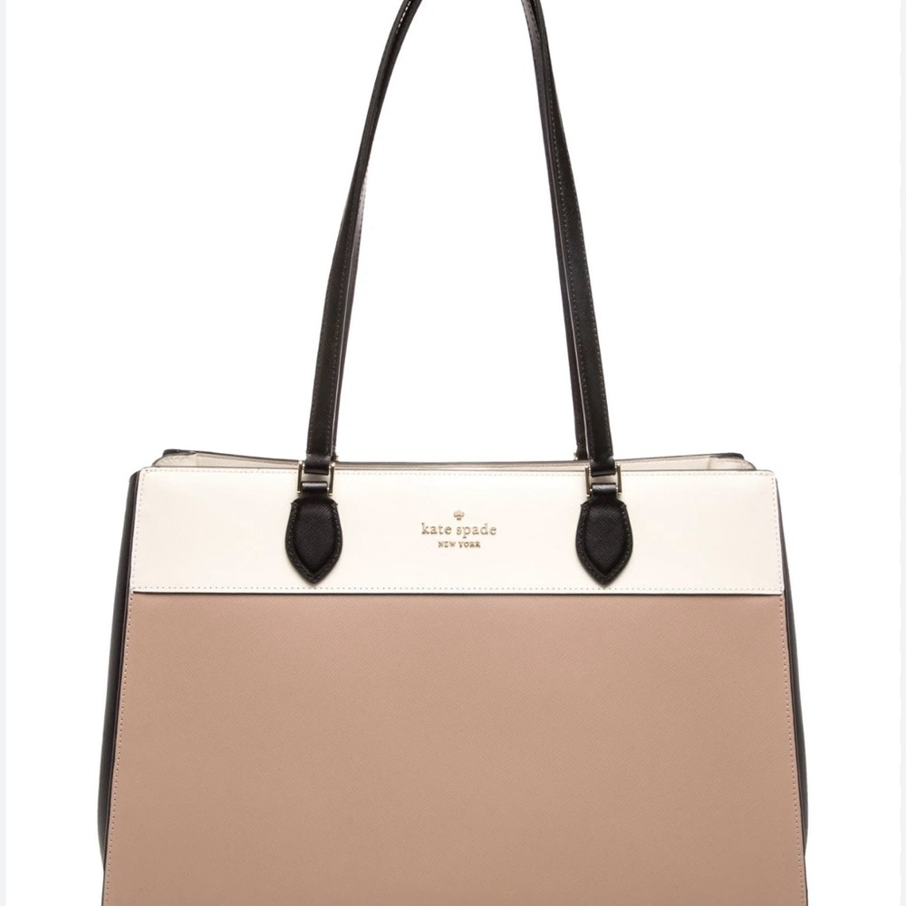 Kate Spade Tan and White Tote